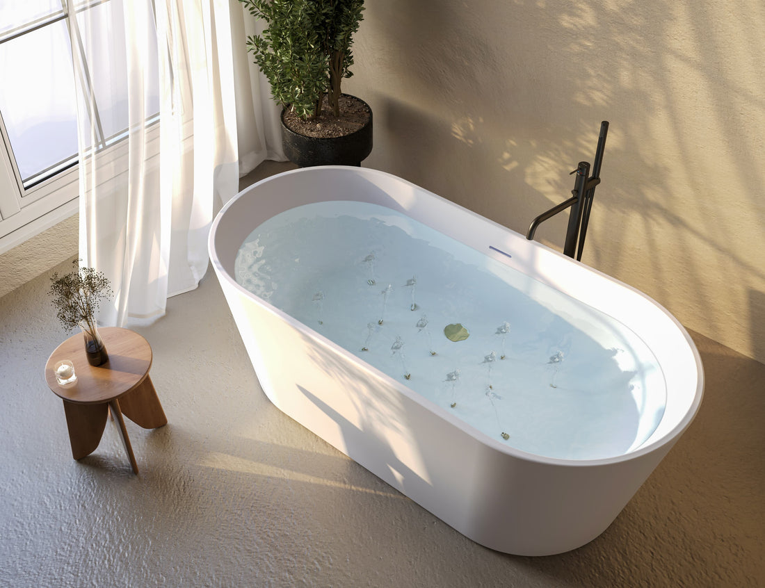 Bañera de hidromasaje VENEZIA en ambiente de baño