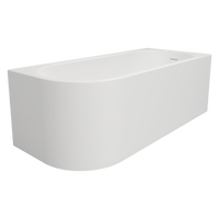 Bañera AQUA blanca 170×80 vista superior mostrando el interior reclinado