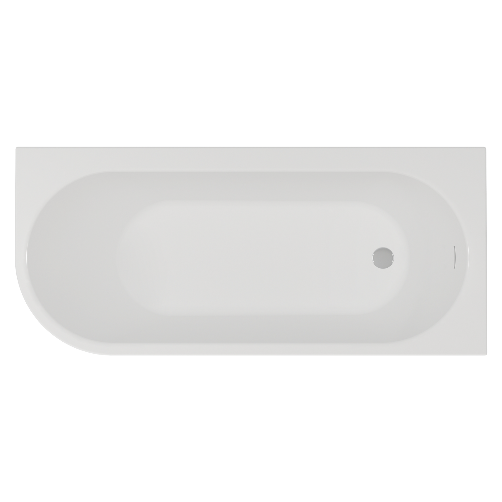 Bañera semi-exenta AQUA ambientada en baño de estilo mediterráneo