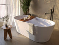 Bañera exenta HUDSON blanca 150×75 cm acrílico vista frontal