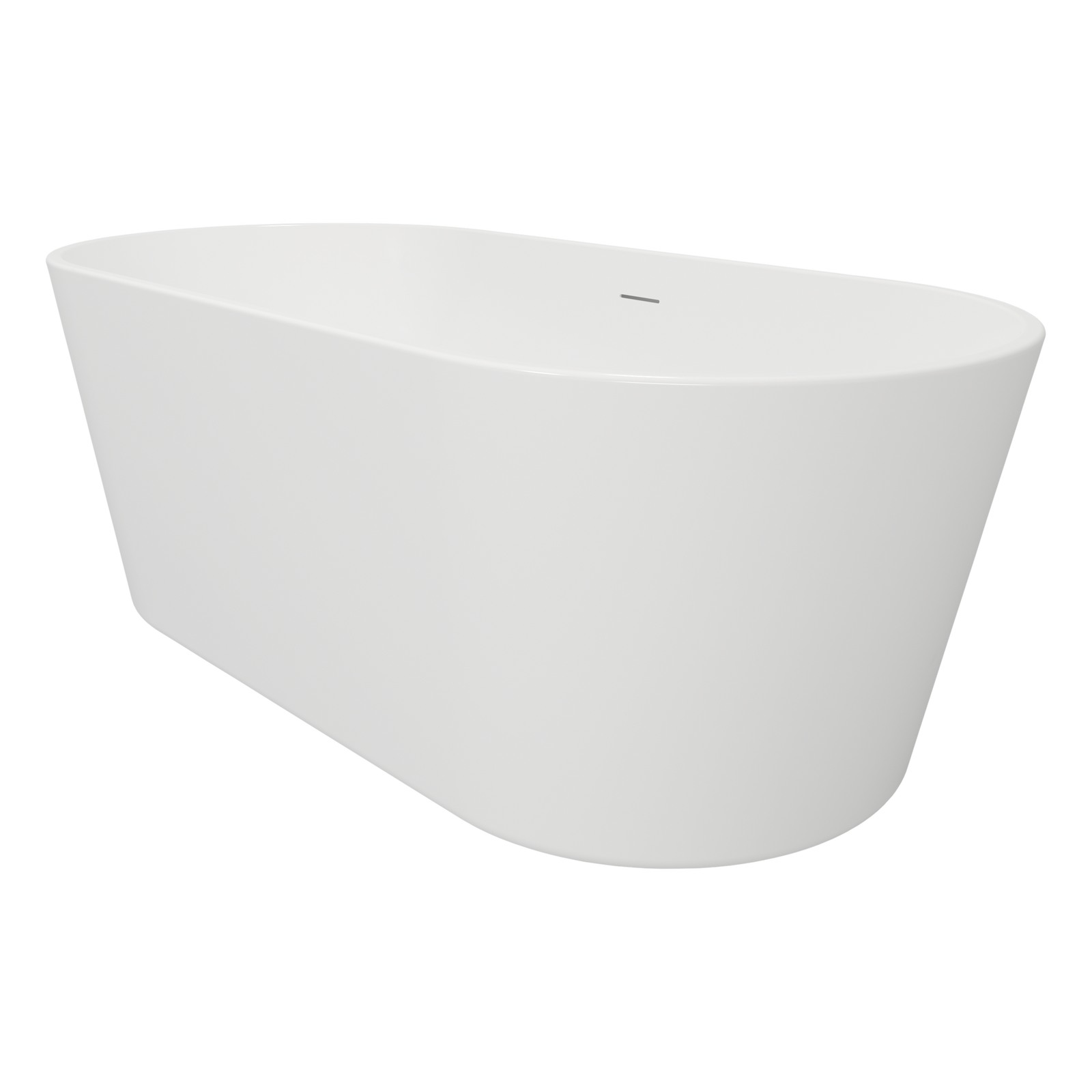 Detalle del desagüe Click-Clac central de la bañera exenta HUDSON