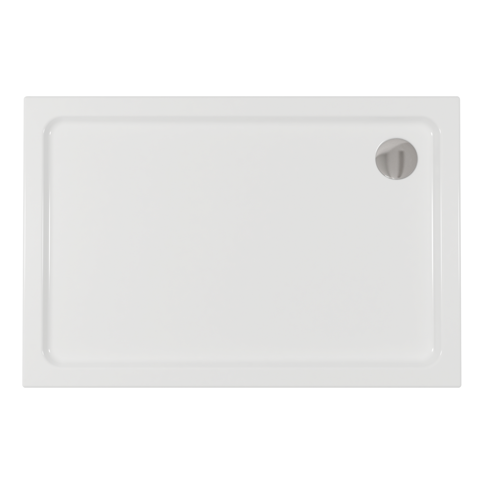 Plato de ducha ALBA blanco ambientado en baño de estilo mediterráneo